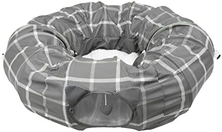 Grey plaid (tunnel bed)