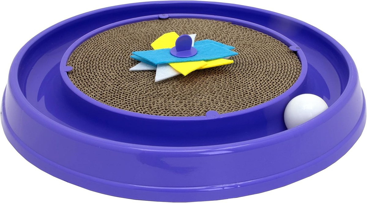 Kitty City Turbo Ball Track Scratcher