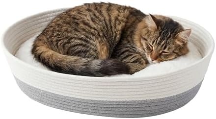 Rope bed (white & gray)
